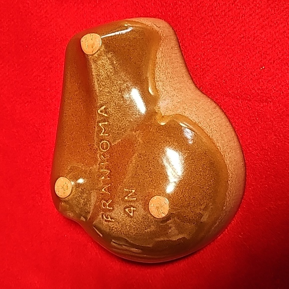 Vintage Frankoma 4N Lazy Bones 24oz Serving Plainsman Speckled Brown - Picture 5 of 7